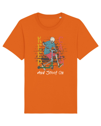 Keep Calm And Scoot On Bright Orange