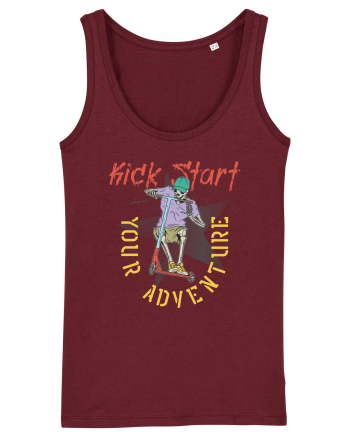 Kick Start Your Adventure Burgundy