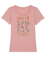 My Best Tricks Tricou mânecă scurtă guler larg fitted Damă Expresser