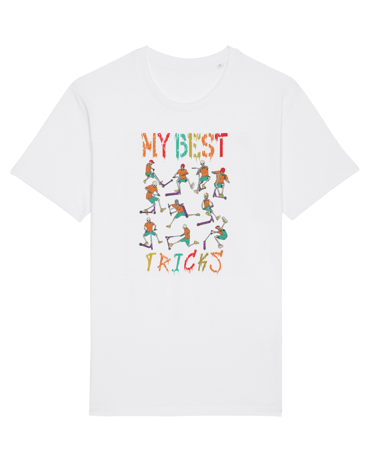 Tricou mânecă scurtă Unisex Rocker White
