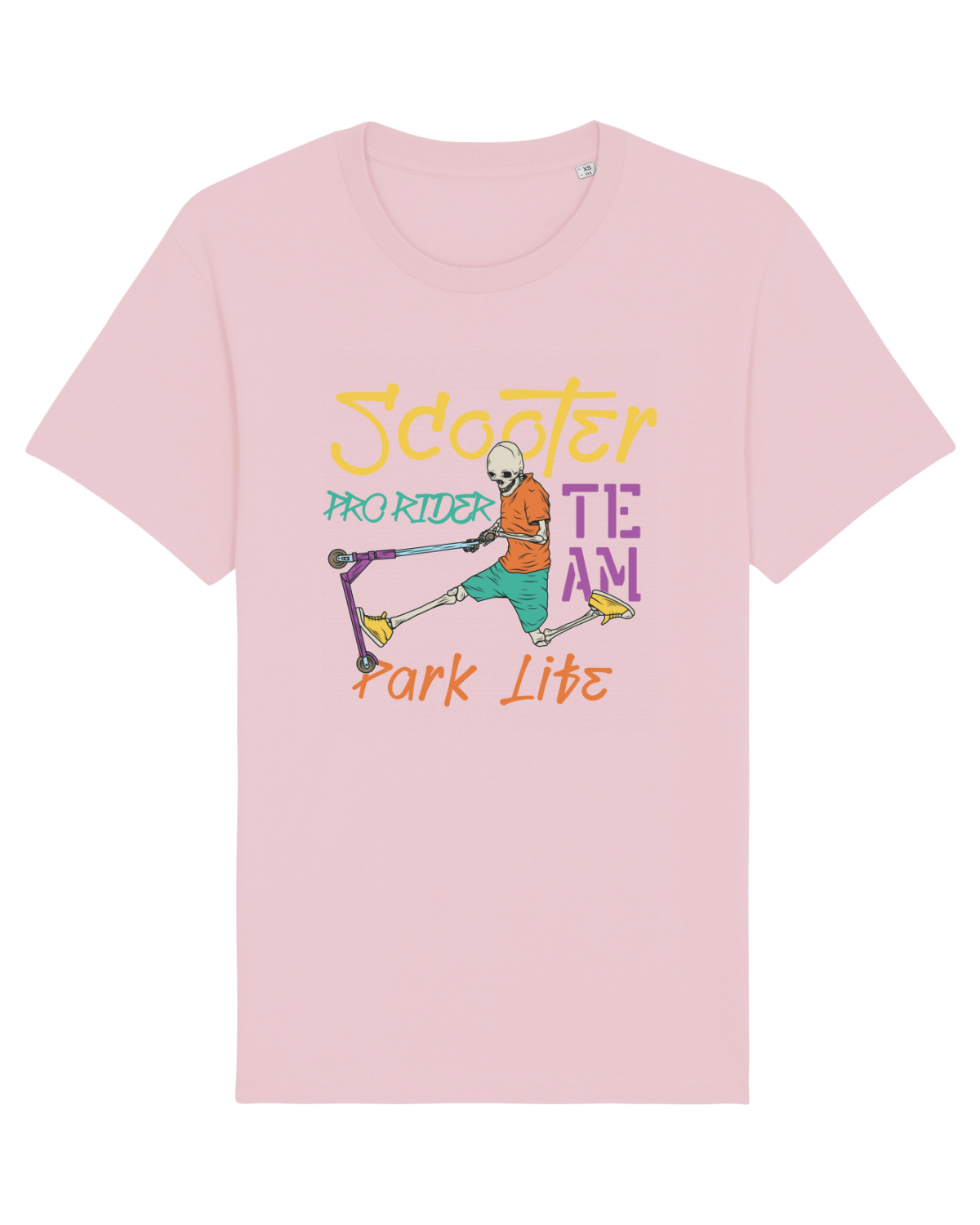 Tricou mânecă scurtă Unisex Rocker Cotton Pink