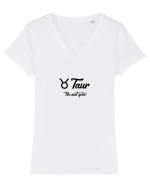 Taur Tricou mânecă scurtă guler V Damă Evoker