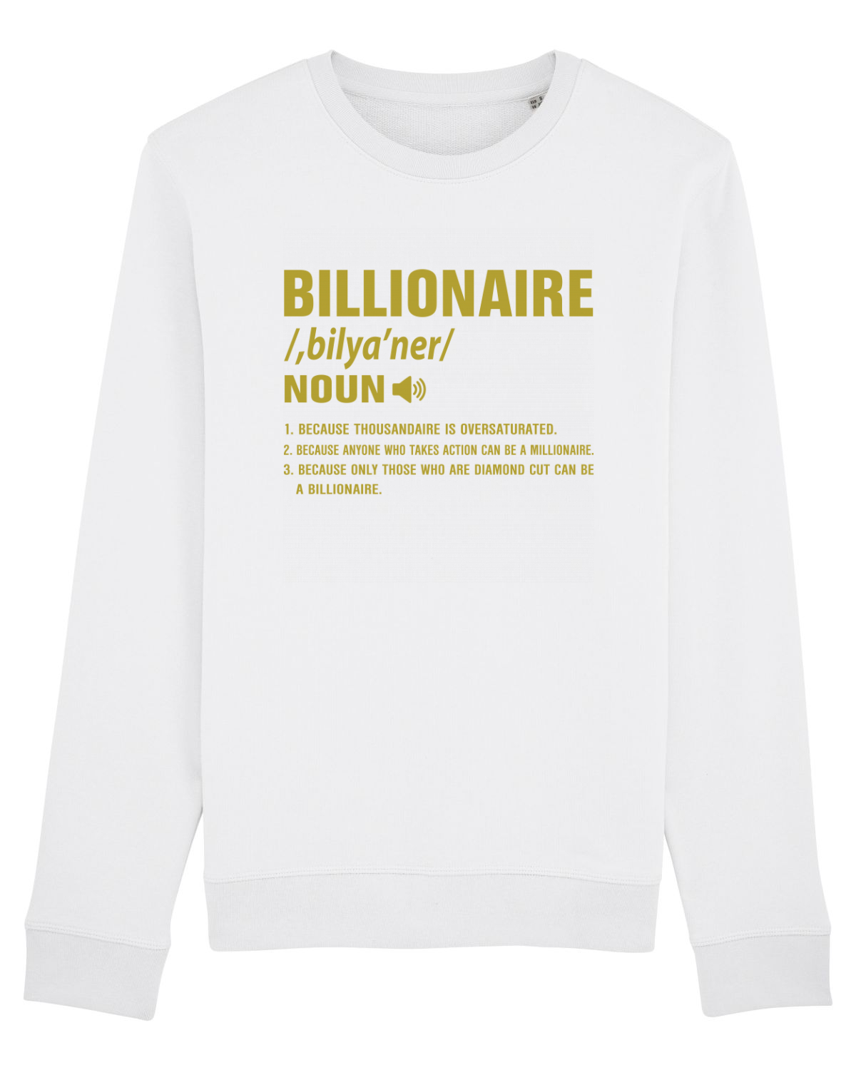 Bluză mânecă lungă Unisex Rise White
