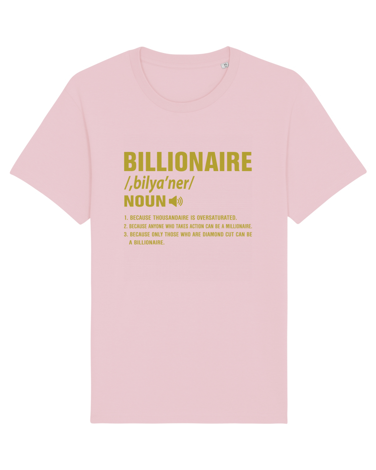 Tricou mânecă scurtă Unisex Rocker Cotton Pink