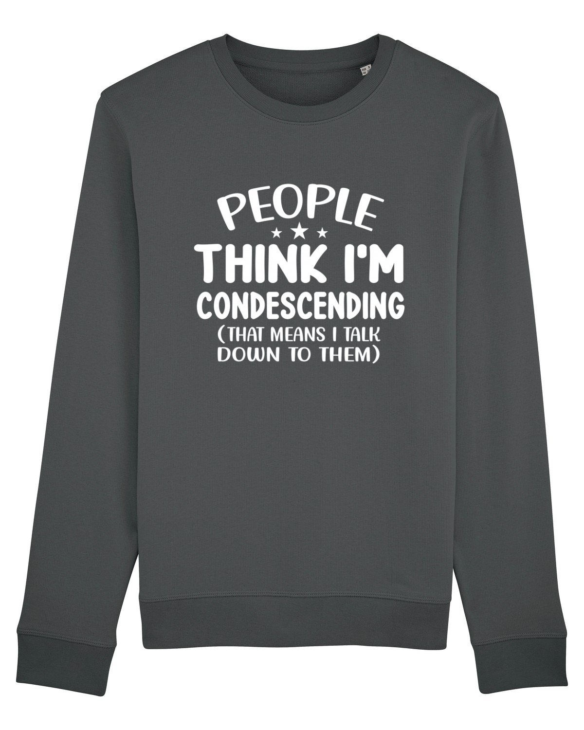Bluză mânecă lungă Unisex Rise Anthracite