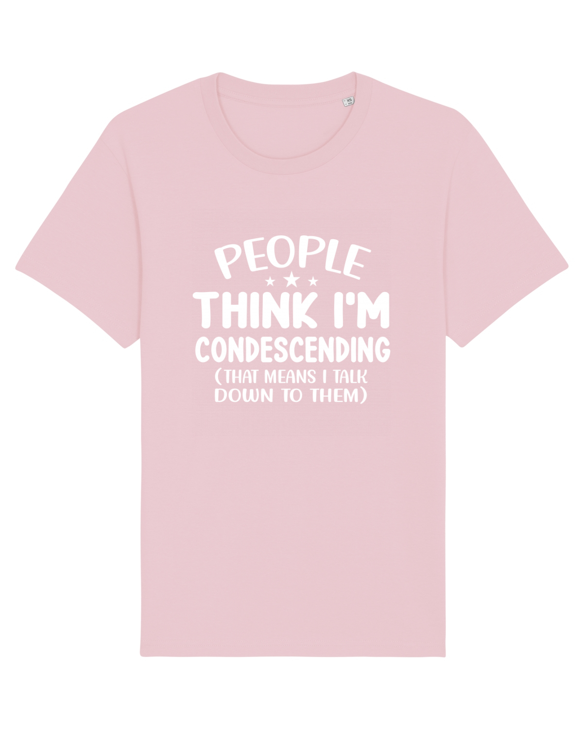 Tricou mânecă scurtă Unisex Rocker Cotton Pink