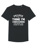 People Think I'm Condescending Tricou mânecă scurtă guler larg Bărbat Skater
