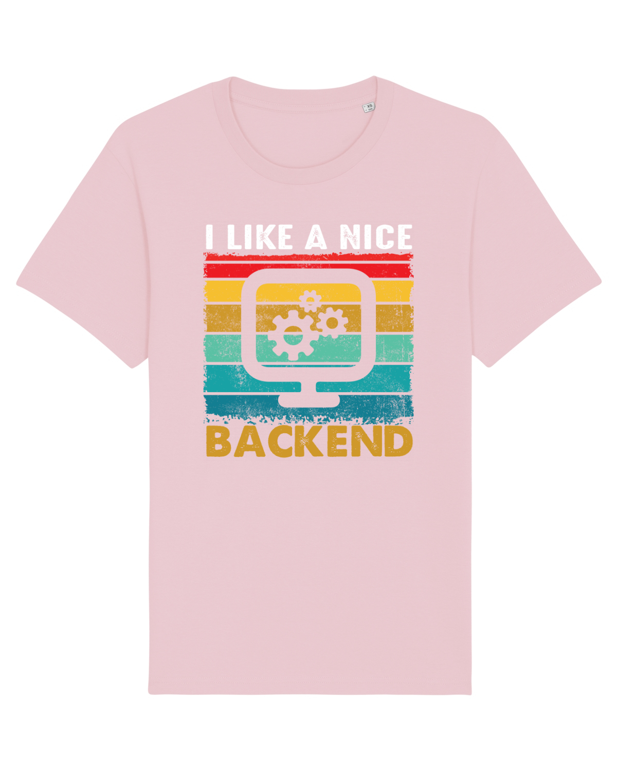 Tricou mânecă scurtă Unisex Rocker Cotton Pink