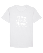 Beach Please Tricou mânecă scurtă guler larg Bărbat Skater