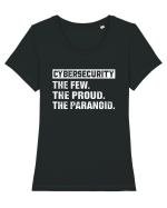 Cybersecurity the few, the proud, the paranoid Tricou mânecă scurtă guler larg fitted Damă Expresser