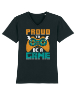 Proud to be a game Tricou mânecă scurtă guler V Bărbat Presenter