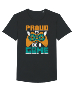 Proud to be a game Tricou mânecă scurtă guler larg Bărbat Skater