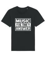 Music is the answer Tricou mânecă scurtă Unisex Rocker