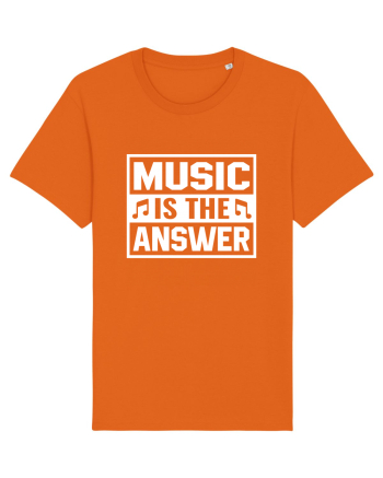Music is the answer Bright Orange