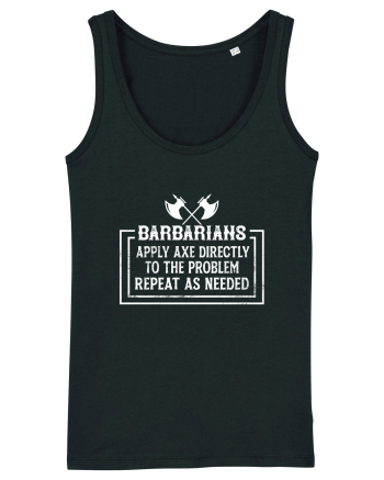 Barbarians Apply Axe Directly To The Problem Repeat As Needed Black