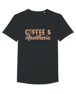 Coffee $ Anesthesia Tricou mânecă scurtă guler larg Bărbat Skater