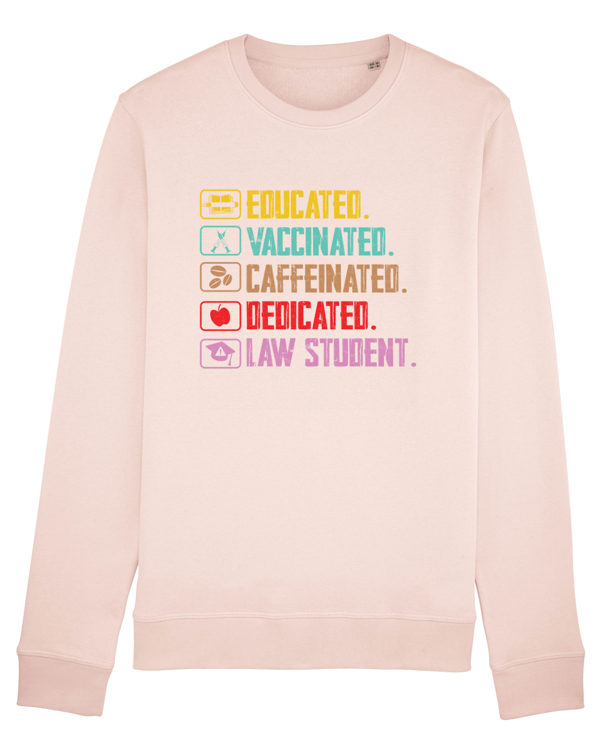 Bluză mânecă lungă Unisex Rise Candy Pink