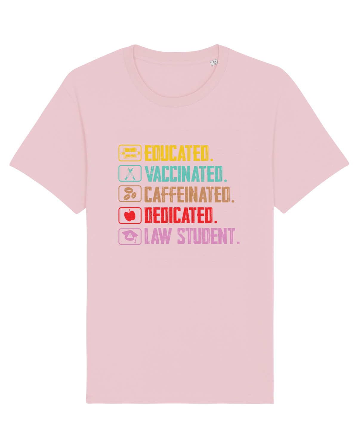 Tricou mânecă scurtă Unisex Rocker Cotton Pink