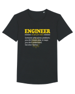 Engineer Tricou mânecă scurtă guler larg Bărbat Skater