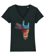 Hair Hustler Tricou mânecă scurtă guler V Damă Evoker