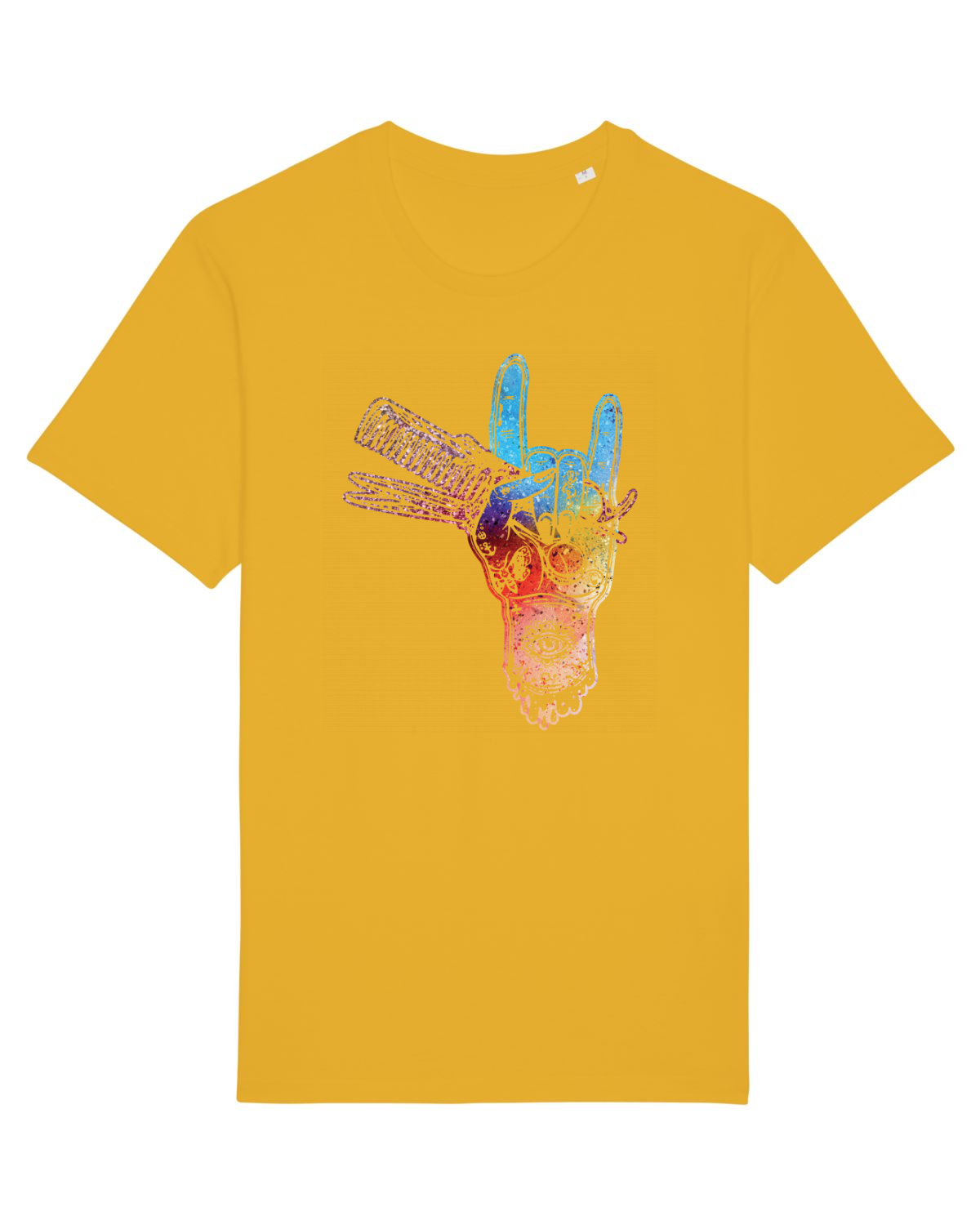 Tricou mânecă scurtă Unisex Rocker Spectra Yellow