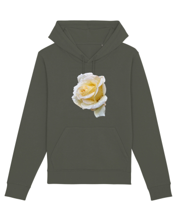 Trandafir romantic alb dupa ploaie Khaki