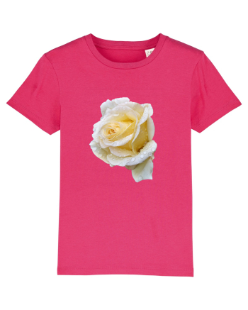 Trandafir romantic alb dupa ploaie Raspberry