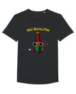 BEER Revolution Tricou mânecă scurtă guler larg Bărbat Skater