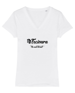 Fecioara Tricou mânecă scurtă guler V Damă Evoker