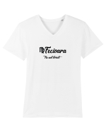 Fecioara Tricou mânecă scurtă guler V Bărbat Presenter