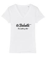 Balanta Tricou mânecă scurtă guler V Damă Evoker