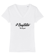 Sagetator Tricou mânecă scurtă guler V Damă Evoker