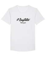 Sagetator Tricou mânecă scurtă guler larg Bărbat Skater