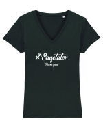 Sagetator Tricou mânecă scurtă guler V Damă Evoker