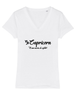 Capricorn Tricou mânecă scurtă guler V Damă Evoker