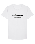 Capricorn Tricou mânecă scurtă guler larg Bărbat Skater
