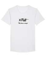 Pesti Tricou mânecă scurtă guler larg Bărbat Skater