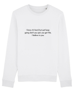 i know it s hard... Bluză mânecă lungă Unisex Rise