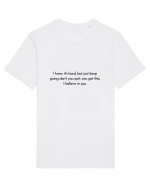 i know it s hard... Tricou mânecă scurtă Unisex Rocker