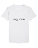 i know it s hard... Tricou mânecă scurtă guler larg Bărbat Skater