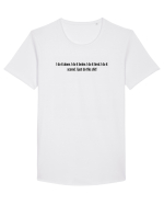 i do it alone... Tricou mânecă scurtă guler larg Bărbat Skater