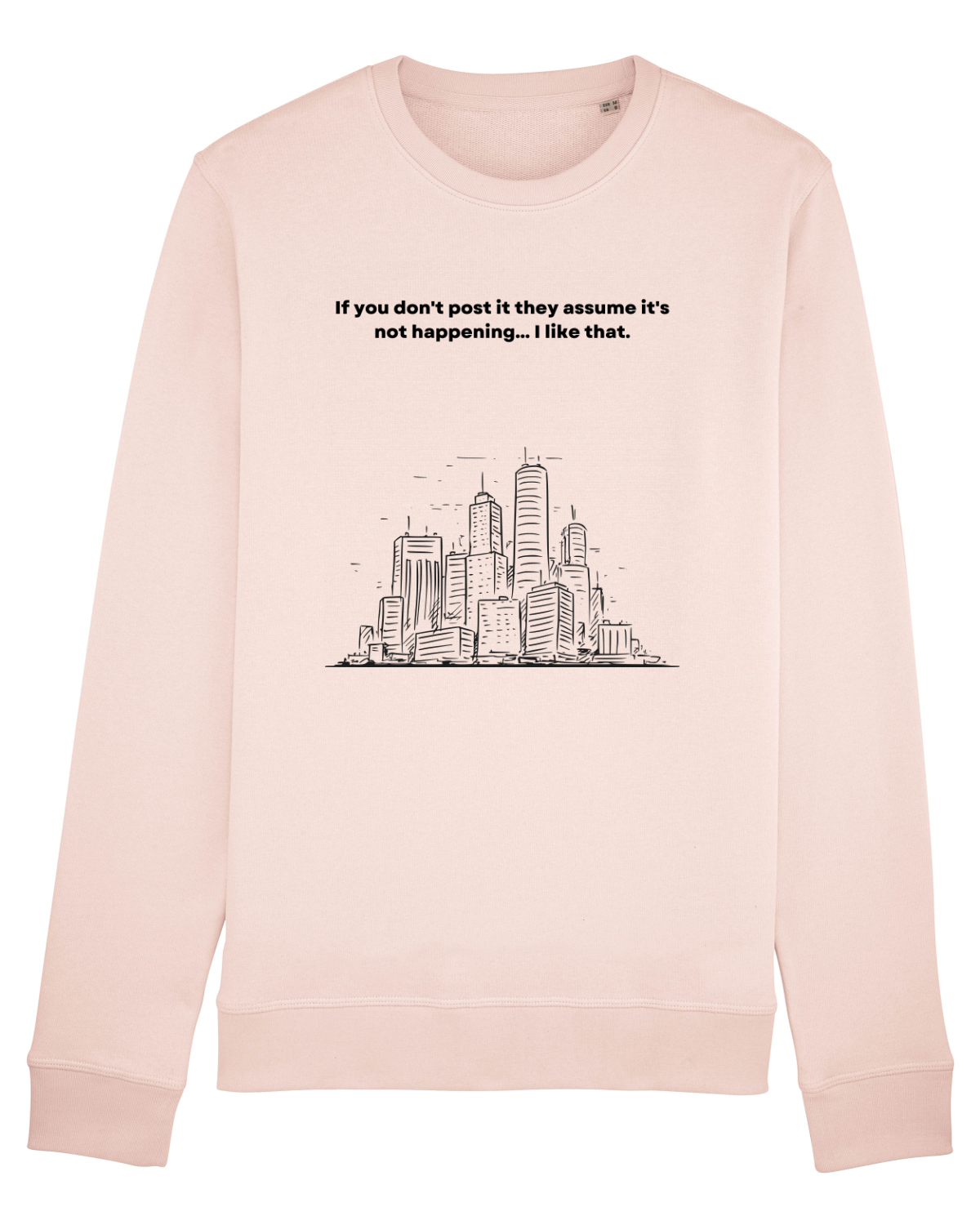 Bluză mânecă lungă Unisex Rise Candy Pink