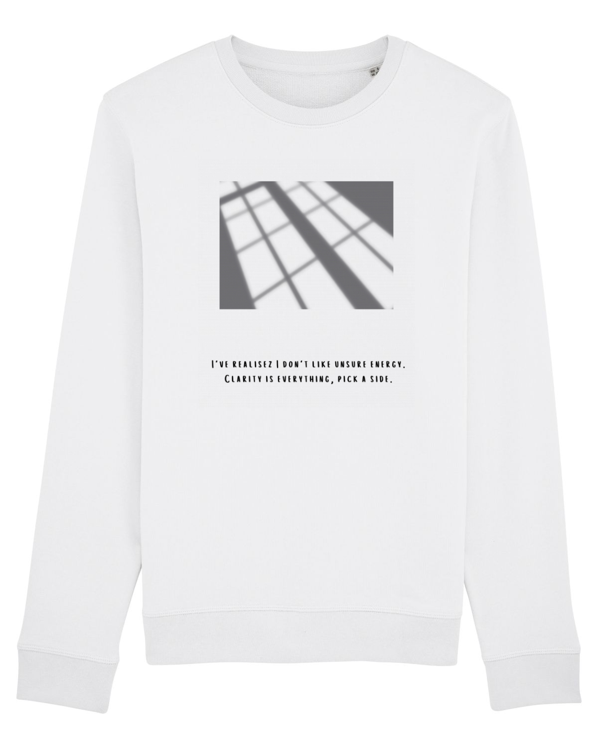 Bluză mânecă lungă Unisex Rise White
