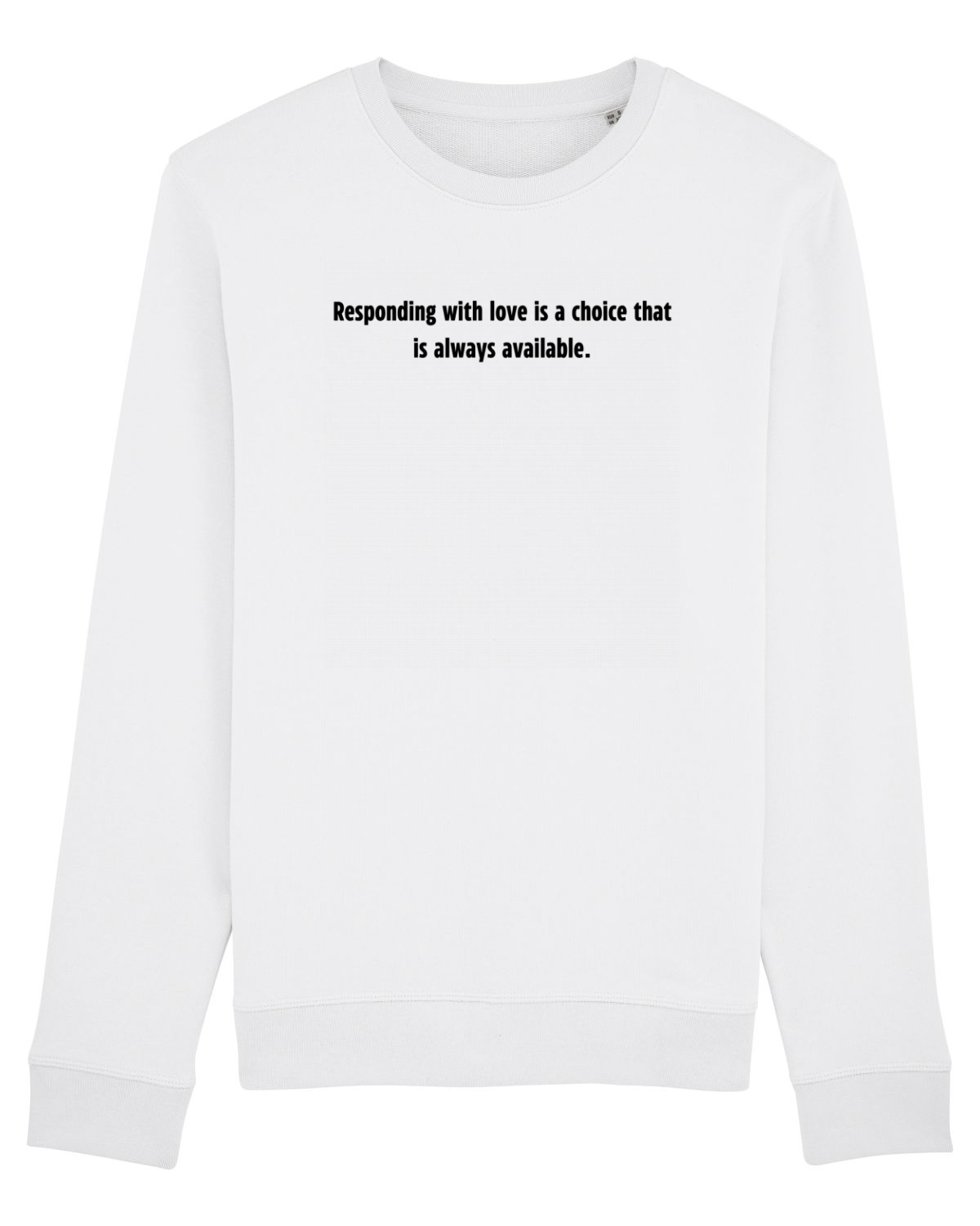 Bluză mânecă lungă Unisex Rise White