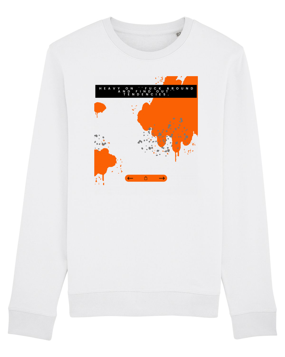 Bluză mânecă lungă Unisex Rise White