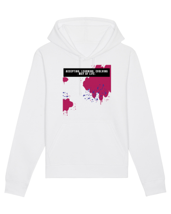 accepting learning evolving... White