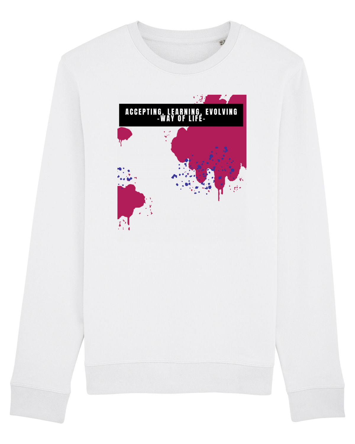 Bluză mânecă lungă Unisex Rise White