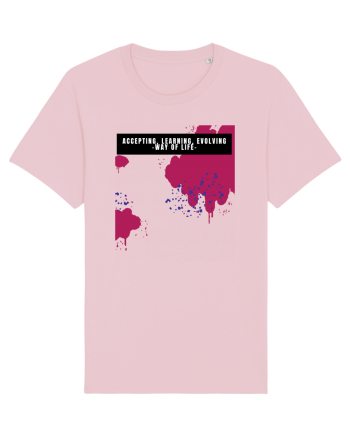 accepting learning evolving... Cotton Pink