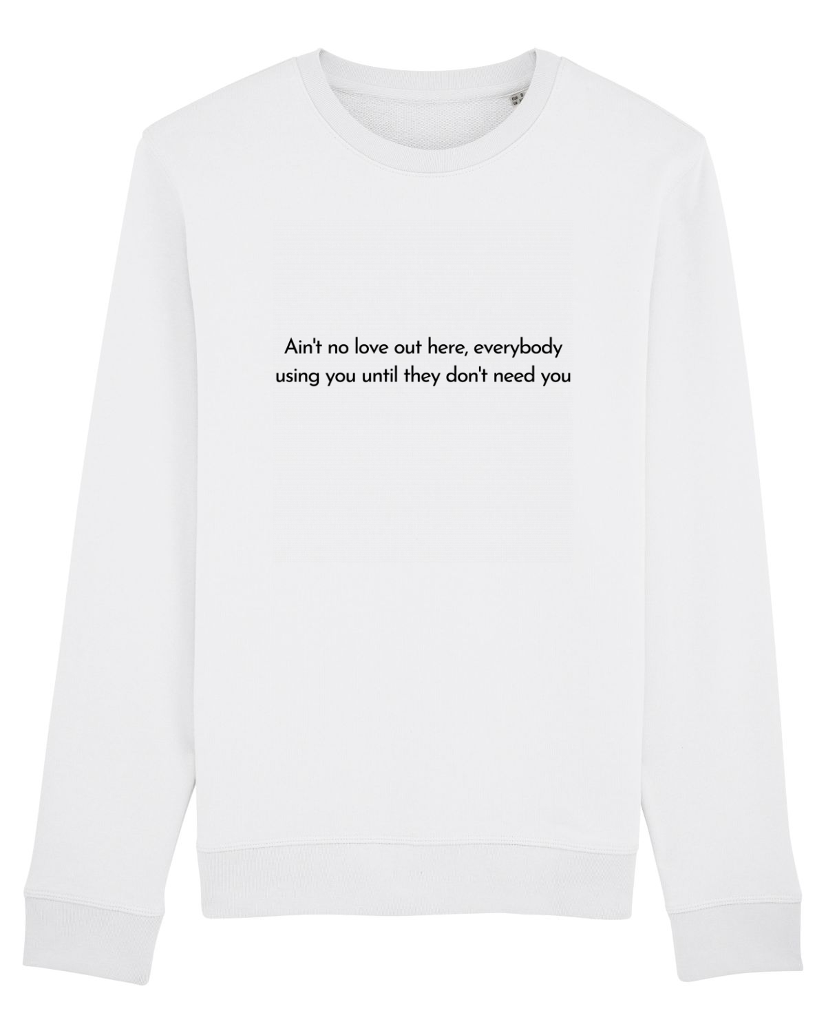 Bluză mânecă lungă Unisex Rise White