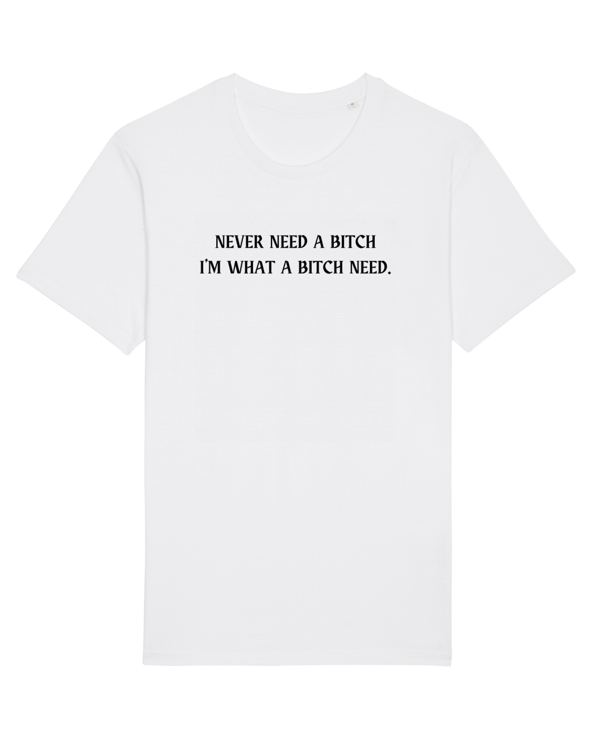 Tricou mânecă scurtă Unisex Rocker White